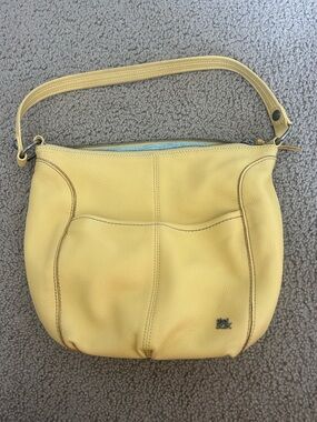 The Sak Soft Yellow Leather Shoulder Bag